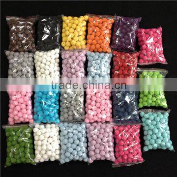 crocheted embellishment cotton round colorful beads