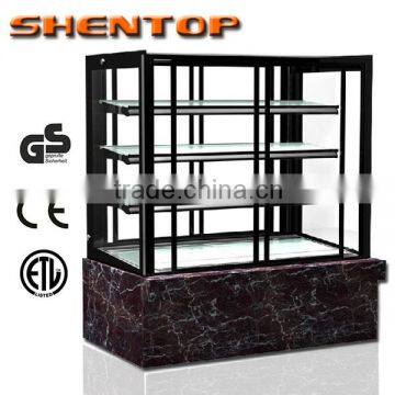 SHENTOP STPA-K12B Compressor showcase cake display marble bakery showcase cake display