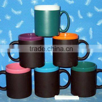 blackboard mug , colour inside blackboard mug