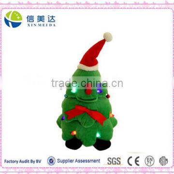 Plush Shining Christmas Tree with LED Lights