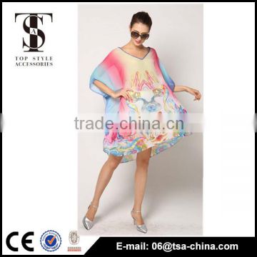 New ladies oversize V neck Hot Sale OEM sexy cover up Beach Dress beachwear                        
                                                Quality Choice