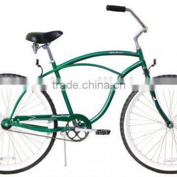 26" Male Beach Cruiser XR-B2617 DarkGreen beach bike