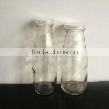 glass milk bottles