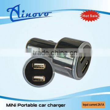 2016 5V 2A dual USB car charger USB in car charger ,hand crank car battery charger