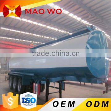 ISO tri-axle gasoline crude oil fuel tanker trailer and water tank semi trailer for tractor