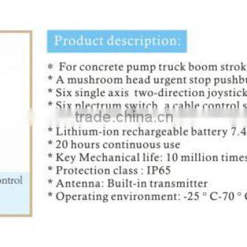 GRSA-D6MX joystick for cement truck dedicated remote control