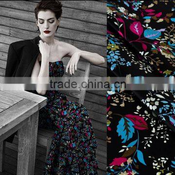 gradual change design floral printing rayon fabric wholesale