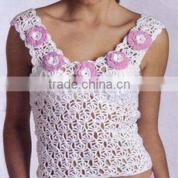 lady's summer hand crochet vest