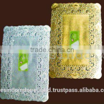 Colored Rectangular Alumunium Foil Paper Doilies