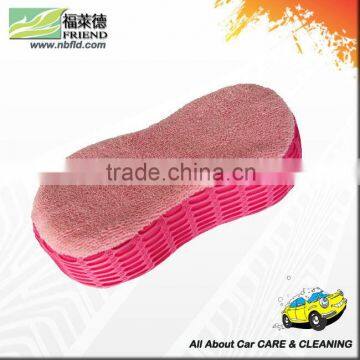 Microfiber Honeycomb Side Scrubber Sponge