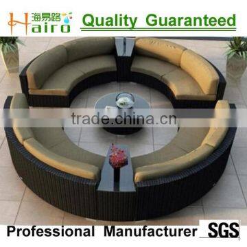 Best Sale Poly Rattan Sofa Bed Cast Iron Garden Furniture photo-6