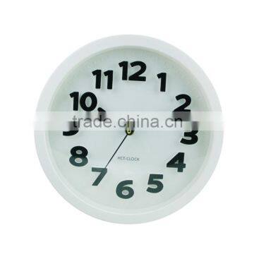 12 inch promotional plastic modern 3D decorative wall clock