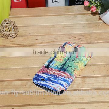 3D cell mobile phone case Sublimation Leather Flip Cover for Samsung S4