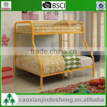 Durable adult metal twin over full bunk bed - Orange Finish TF- 06