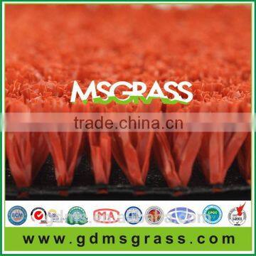 Popular red outdoor carpet for running track/red artificial grass