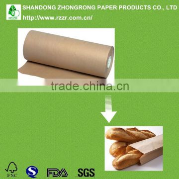 food grade 70g PE coated food wrapping paper kraft paper