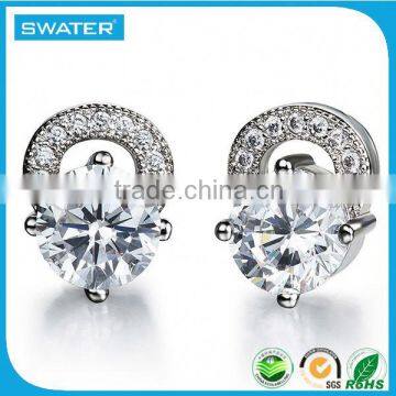 Fashion Accessories Factories 925 Silver Cz Earrings