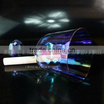 Light Titanium Quartz Crystal Singing Grail Bowl With Handle or Stand and Seven Color photo-3