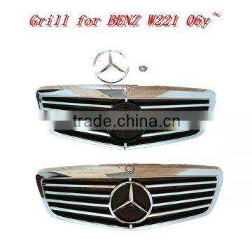 Grille for BENZ S-CLASS W221 06y~ Style with OE look