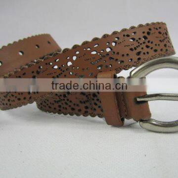 hot sell 2.5cm width new fashion pu leather lady belt