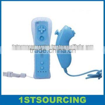 Remote and nunchuck controller for wii Wholesale Blue