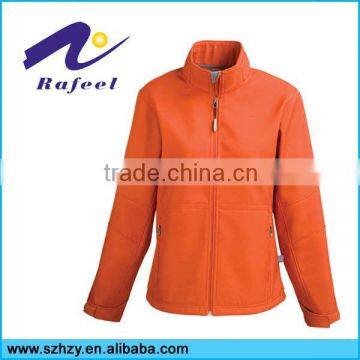 orange breathable cycling waterproof jacket