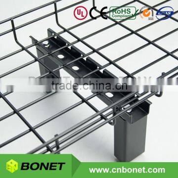 Wire Mesh Cable Tray Rack, Cabinet and Floor Mounting Accessory for Structured Network Cabling photo-4