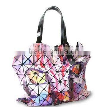 All-over Print Diamond Check Tote Bag, 2016 Newest Lady Shopping Bag photo-3