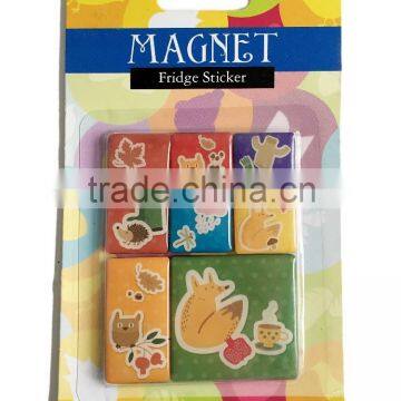 Epoxy Photo Magnet set Promotional epoxy fridge magnet Characteristic tourist souvenirs