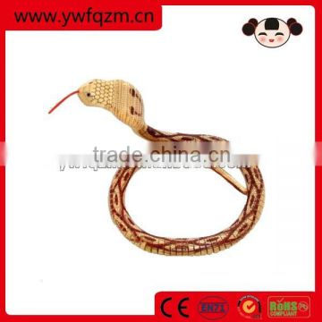 Simulation toy wood animal snake for decoration