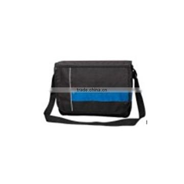 Promotional black messenger shoulder bag