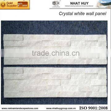 white quartz wall panel