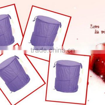 polyester cover fold pop up hamper laundry basket