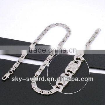 High quality stainless steel bicycle chain necklace (QN10032)