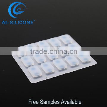 Custom Made Conductive Membrane Silicone Keypads, Liquid Silicone Rubber Keypads For Remote