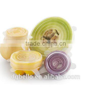 Dishwasher and Freezer Safe Silicone Lids Set of 4 For Bowl and Container photo-2