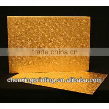 Full Sheet Cake Board, Gold Foil Covered Double Wall Corrugated