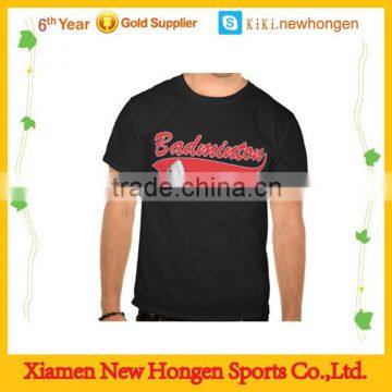 on sale sublimated unisex badminton jersey/short sleeve wholesale badminton wear