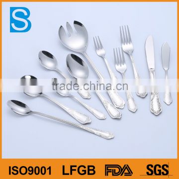 wholesale hotel&restaurant stainless steel tableware knife fork spoon