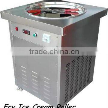 single pan fried ice cream machine/thailand fried ice cream machine/ stir roll ice cream machine