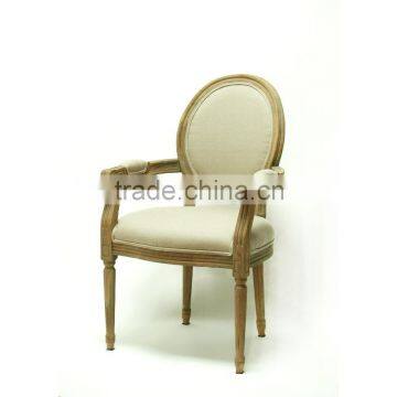 Antique Wood Fabric Cushion Chair Hand Carved Teak Wood Chairs