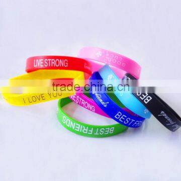 Wholesale High Quality Custom Fancy Elastic Silicone Wrist Band Sports