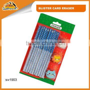 mini promotional animal kids Pencil and eraser set