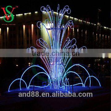 3D fourtains waterproof outdoor LED christmas light for holiday decoration