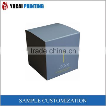 custom made glossy lamination box cosmetic packaging box