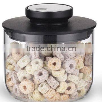 Sinoglass trade assurance press&seal 500ml borosilicate storage jar glass airtight jar