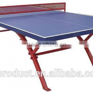 Factory promotion High quality 50mm SMC Outdoor rainbow leg Table tennis table