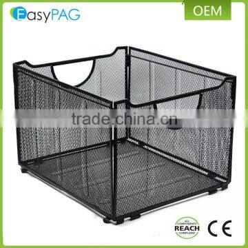 Shenzhen factory biggest incorporated space black metal mesh desk tidies organizer