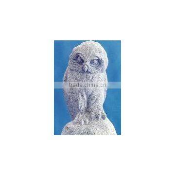 white owl statue