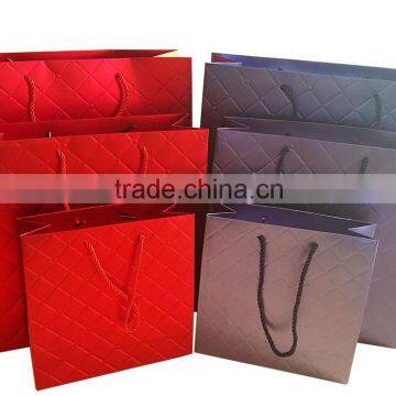 2016 luxury blue and red paper bag